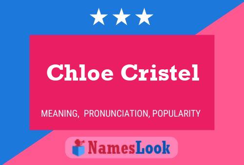 Chloe Cristel Name Poster