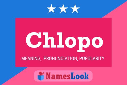 Chlopo Name Poster