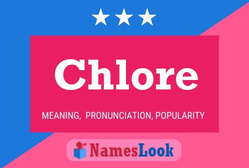 Chlore Name Poster