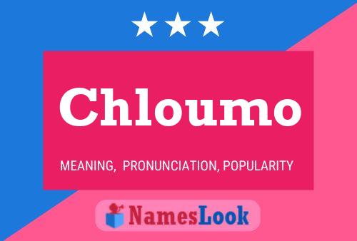 Chloumo Name Poster