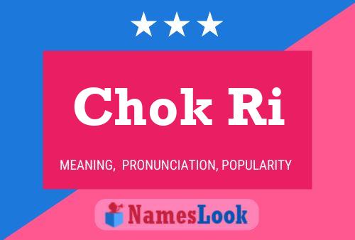 Chok Ri Name Poster