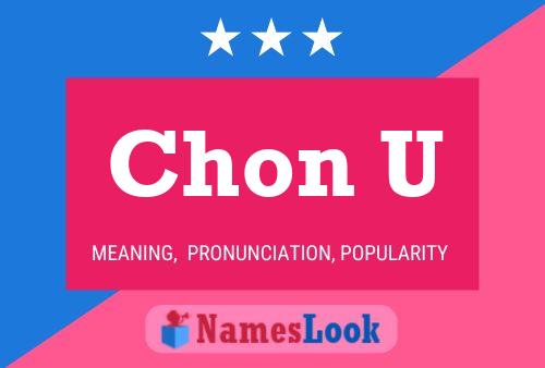 Chon U Name Poster