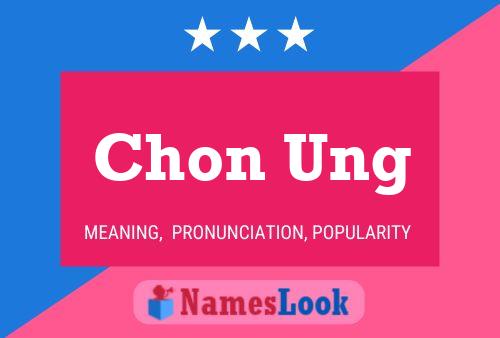 Chon Ung Name Poster