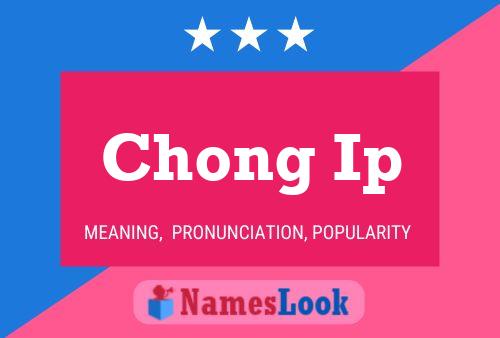 Chong Ip Name Poster