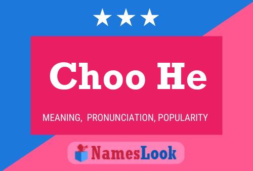 Choo He Name Poster