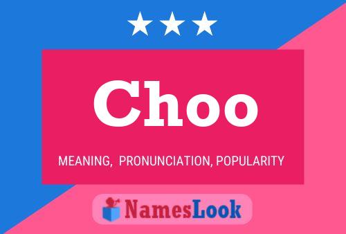 Choo Name Poster