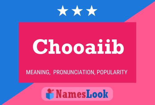 Chooaiib Name Poster