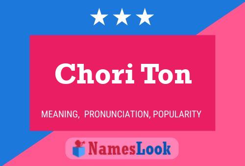 Chori Ton Name Poster