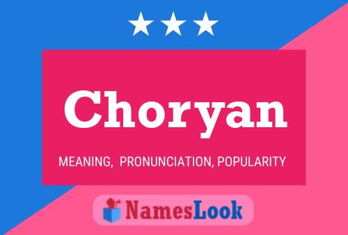 Choryan Name Poster