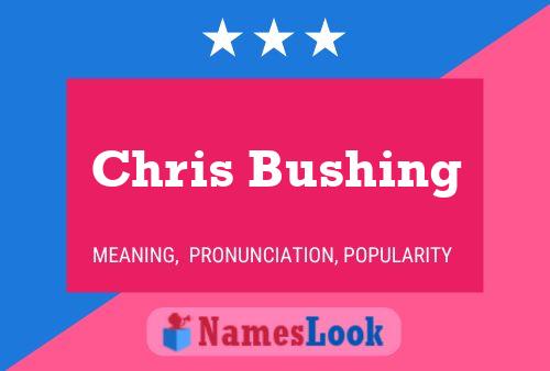 Chris Bushing Name Poster