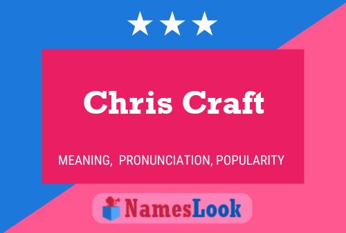 Chris Craft Name Poster