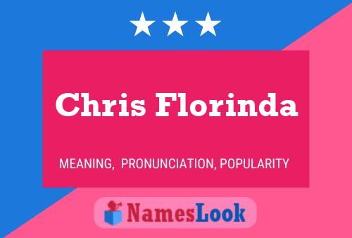 Chris Florinda Name Poster