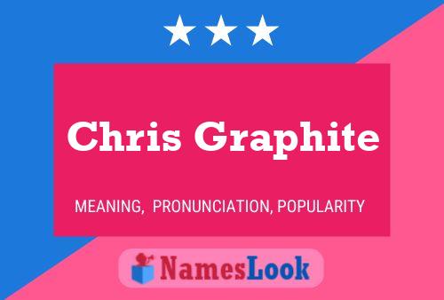 Chris Graphite Name Poster