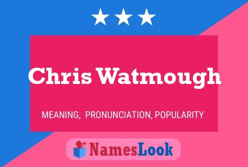 Chris Watmough Name Poster