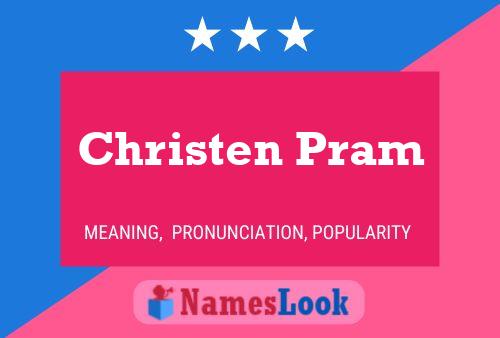 Christen Pram Name Poster