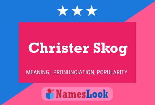 Christer Skog Name Poster