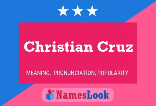 Christian Cruz Name Poster