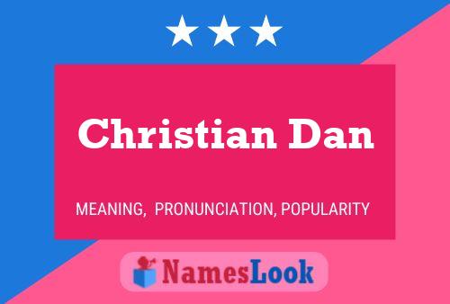 Christian Dan Name Poster