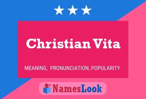 Christian Vita Name Poster