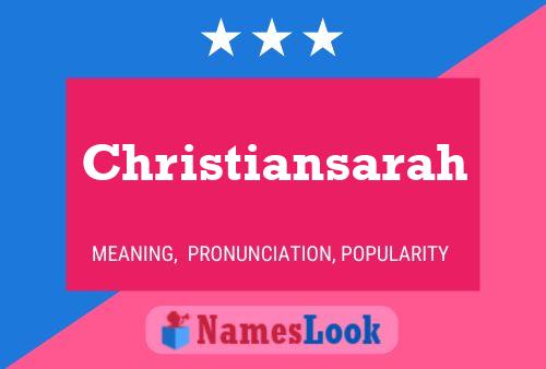 Christiansarah Name Poster