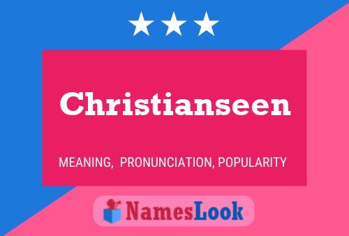 Christianseen Name Poster