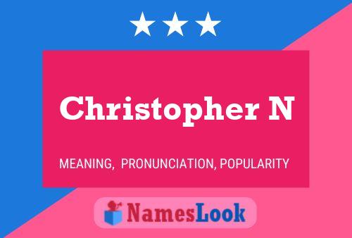 Christopher N Name Poster