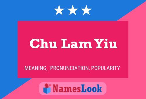 Chu Lam Yiu Name Poster