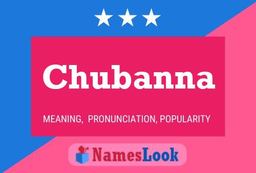 Chubanna Name Poster