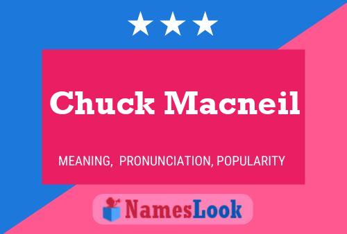 Chuck Macneil Name Poster