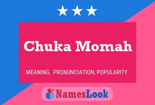 Chuka Momah Name Poster