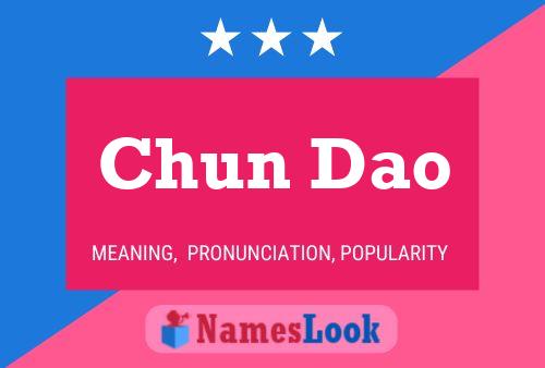 Chun Dao Name Poster