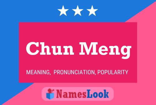 Chun Meng Name Poster