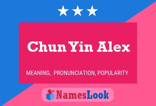 Chun Yin Alex Name Poster