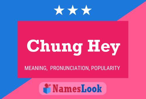 Chung Hey Name Poster