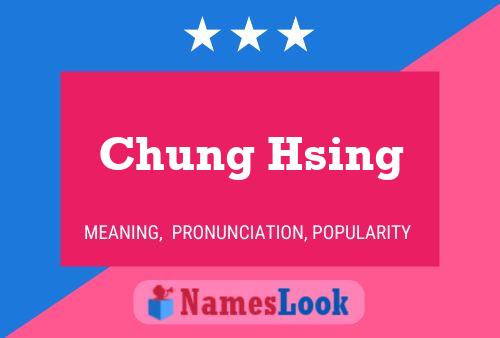 Chung Hsing Name Poster