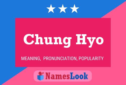 Chung Hyo Name Poster