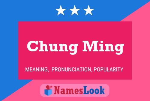 Chung Ming Name Poster