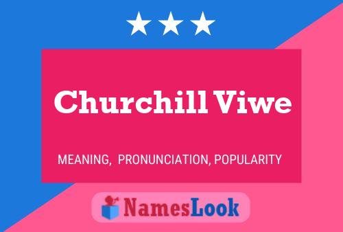 Churchill Viwe Name Poster