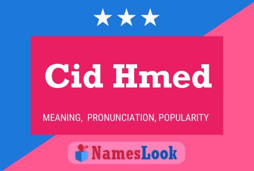 Cid Hmed Name Poster