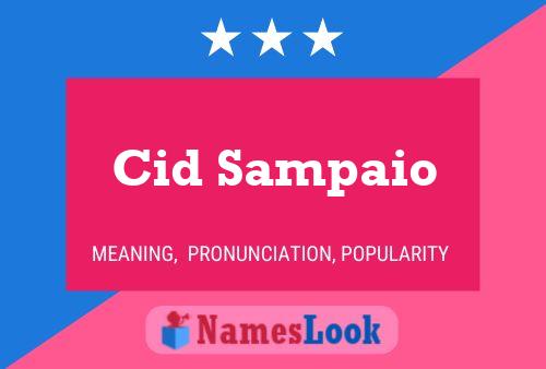 Cid Sampaio Name Poster