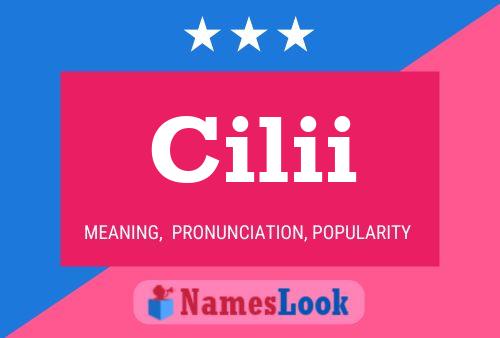 Cilii Name Poster