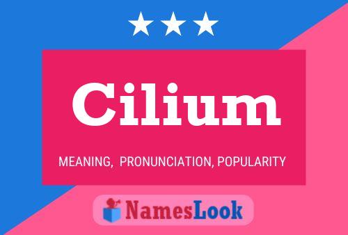 Cilium Name Poster