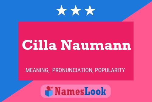 Cilla Naumann Name Poster