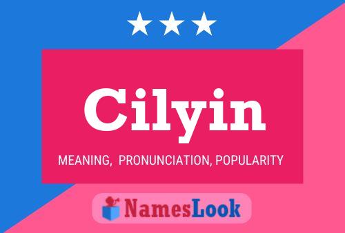 Cilyin Name Poster