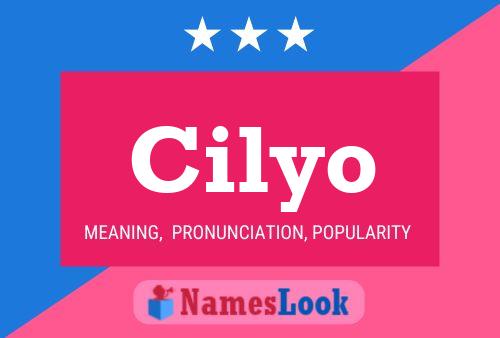 Cilyo Name Poster