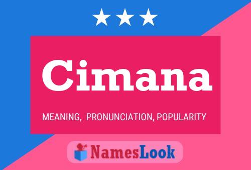 Cimana Name Poster