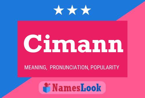 Cimann Name Poster