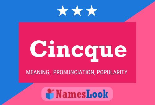 Cincque Name Poster