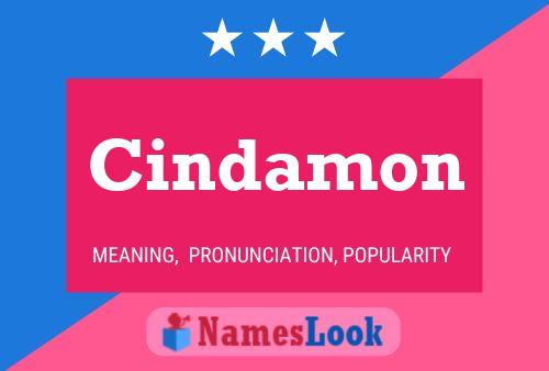 Cindamon Name Poster