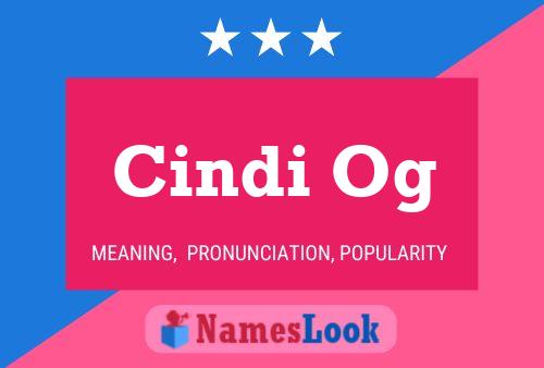 Cindi Og Name Poster